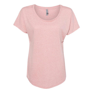 6760 Next Level Women’s Triblend Dolman T-Shirt Desert Pink