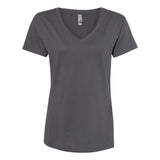 3940 Next Level Women’s Cotton V-Neck T-Shirt Heavy Metal