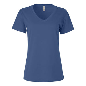 3940 Next Level Women’s Cotton V-Neck T-Shirt Royal