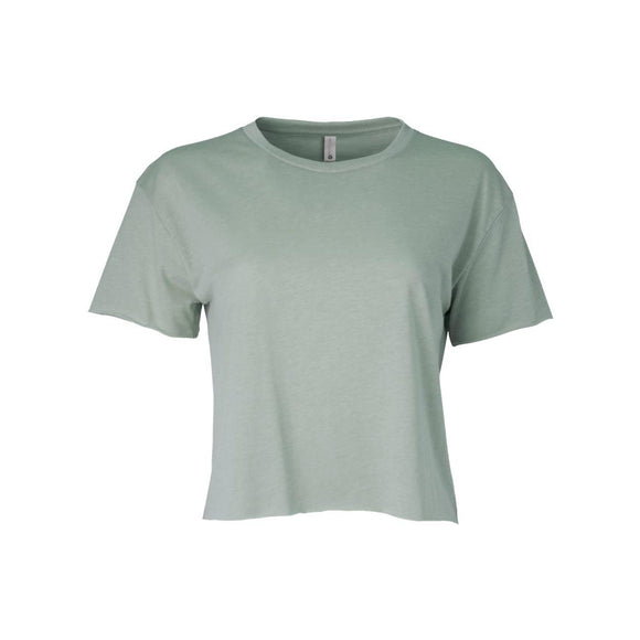 5080 Next Level Women's Festival Crop Top Stonewash Green