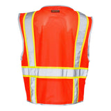 1510-1511 Kishigo Premium Brilliant Series® Heavy-Duty Class 2 Vest Fluorescent Red (1710)