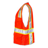 1510-1511 Kishigo Premium Brilliant Series® Heavy-Duty Class 2 Vest Fluorescent Red (1710)