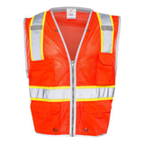 1510-1511 Kishigo Premium Brilliant Series® Heavy-Duty Class 2 Vest Fluorescent Red (1710)