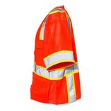 1550-1551 Kishigo Premium Brilliant Series® Heavy Duty Class 3 Vest Fluorescent Red (1750)