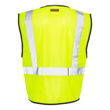 1537-1538 Kishigo Double-Pocket Zippered Economy Class 2  Vest Lime