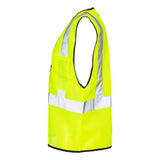 1537-1538 Kishigo Double-Pocket Zippered Economy Class 2  Vest Lime