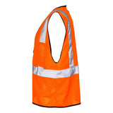 1537-1538 Kishigo Double-Pocket Zippered Economy Class 2  Vest Orange