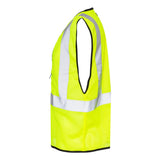 1547-1548 Kishigo Zippered Mesh Economy Class 2 Vest Lime