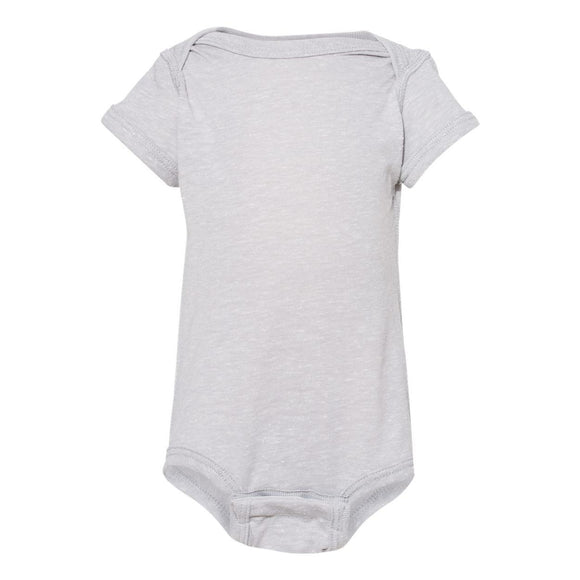 4491 Rabbit Skins Infant Harborside Mélange Bodysuit Grey Melange