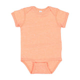 4491 Rabbit Skins Infant Harborside Mélange Bodysuit Papaya Melange