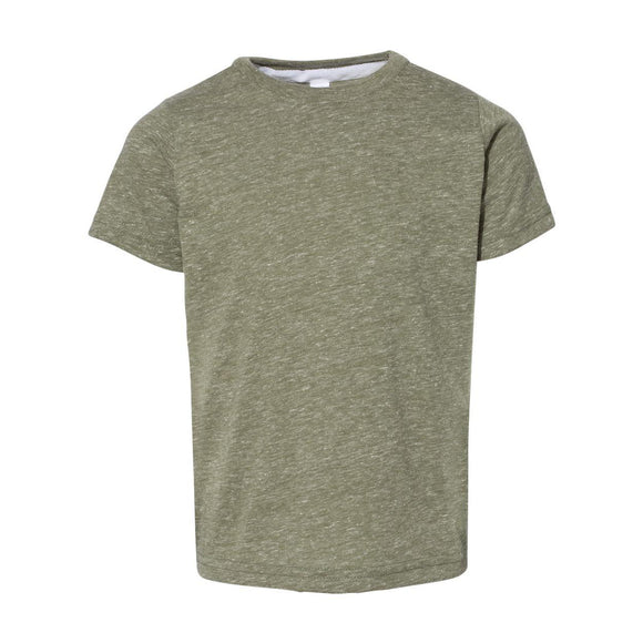 3391 Rabbit Skins Toddler Harborside Mélange T-Shirt Military Green Melange