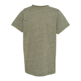 6191 LAT Youth Harborside Mélange T-Shirt Military Green Melange