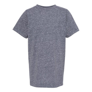 6191 LAT Youth Harborside Mélange T-Shirt Navy Melange