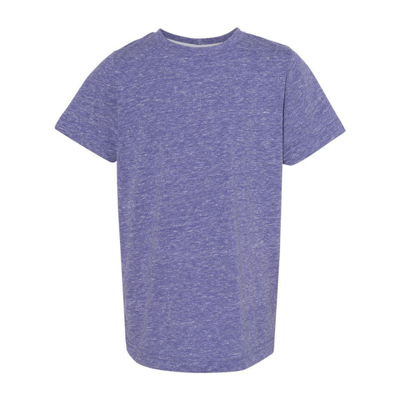 6191 LAT Youth Harborside Mélange T-Shirt Purple Melange