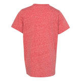 6191 LAT Youth Harborside Mélange T-Shirt Red Melange