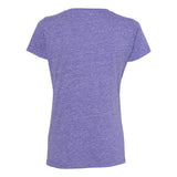 3591 LAT Women's Harborside Mélange V-Neck Tee Purple Melange