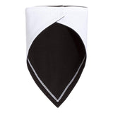 1012 Rabbit Skins Premium Jersey Bandana Bib White/ Black