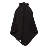 1013 Rabbit Skins Terry Cloth Hooded Towel with Ears Black