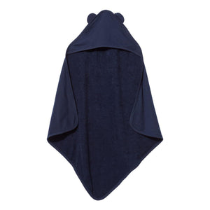 1013 Rabbit Skins Terry Cloth Hooded Towel with Ears Navy