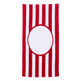 C3060ST Carmel Towel Company Striped Beach Towel Red