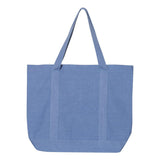 8879 Liberty Bags Pigment Dyed Premium XL Boater Tote Periwinkle Blue