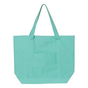 8879 Liberty Bags Pigment Dyed Premium XL Boater Tote Sea Glass Green