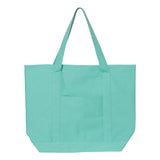 8879 Liberty Bags Pigment Dyed Premium XL Boater Tote Sea Glass Green