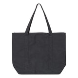 8879 Liberty Bags Pigment Dyed Premium XL Boater Tote Washed Black