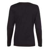 S04LS Hanes Perfect-T Women’s Long Sleeve Scoopneck T-Shirt Black