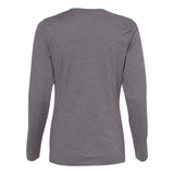 S04LS Hanes Perfect-T Women’s Long Sleeve Scoopneck T-Shirt Charcoal Heather