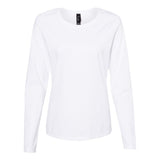 S04LS Hanes Perfect-T Women’s Long Sleeve Scoopneck T-Shirt White