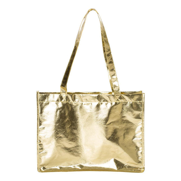 A134M Liberty Bags Metallic Large Tote Metallic Gold