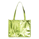 A134M Liberty Bags Metallic Large Tote Metallic Green