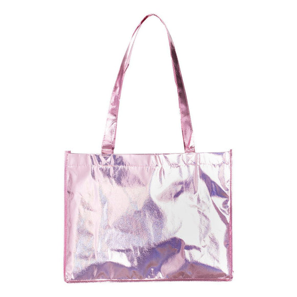 A134M Liberty Bags Metallic Large Tote Metallic Pink