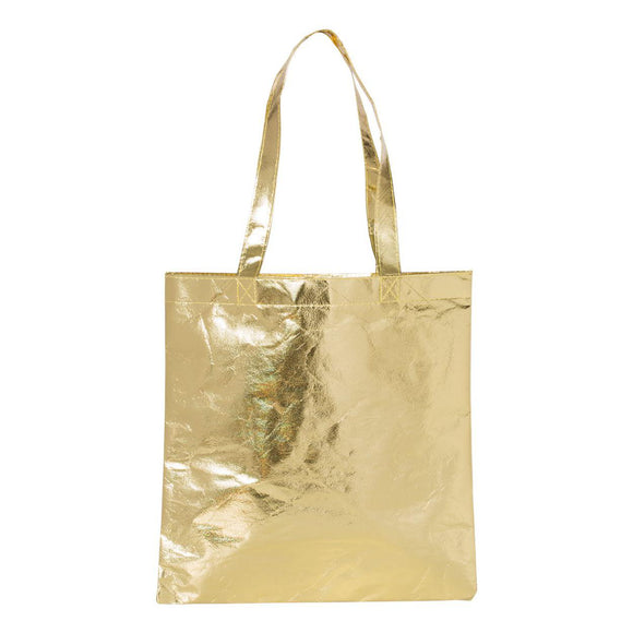 FT003M Liberty Bags Metallic Tote Metallic Gold