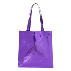 FT003M Liberty Bags Metallic Tote Metallic Purple