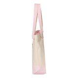 Q1300 Q-Tees 19L Zippered Tote Natural/ Light Pink