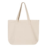 Q1300 Q-Tees 19L Zippered Tote Natural/ Natural