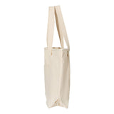 Q1500 Q-Tees 34.6L Large Canvas Deluxe Tote Natural/ Natural