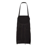 Q4010 Q-Tees Bib Apron Black