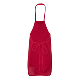 Q4010 Q-Tees Bib Apron Red