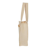 Q1100 Q-Tees 14L Tote with Contrast-Color Handles Natural/ Natural