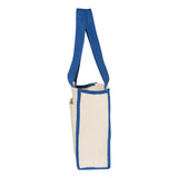 Q1100 Q-Tees 14L Tote with Contrast-Color Handles Natural/ Royal