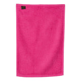 T200 Q-Tees Hemmed Hand Towel Hot Pink