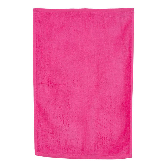 T200 Q-Tees Hemmed Hand Towel Hot Pink