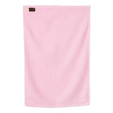 T200 Q-Tees Hemmed Hand Towel Light Pink