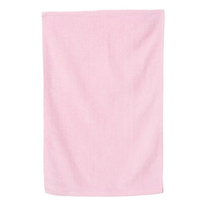 T200 Q-Tees Hemmed Hand Towel Light Pink