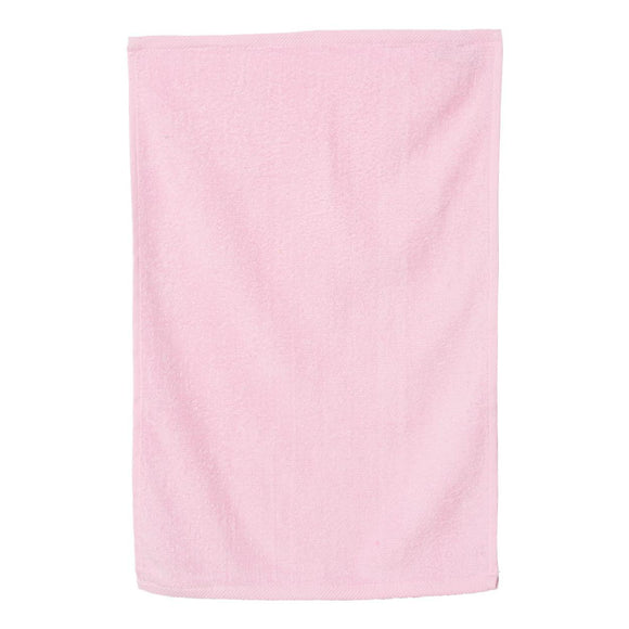 T200 Q-Tees Hemmed Hand Towel Light Pink