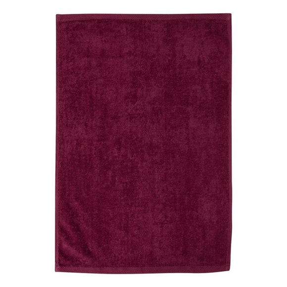 T200 Q-Tees Hemmed Hand Towel Maroon