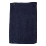 T200 Q-Tees Hemmed Hand Towel Navy